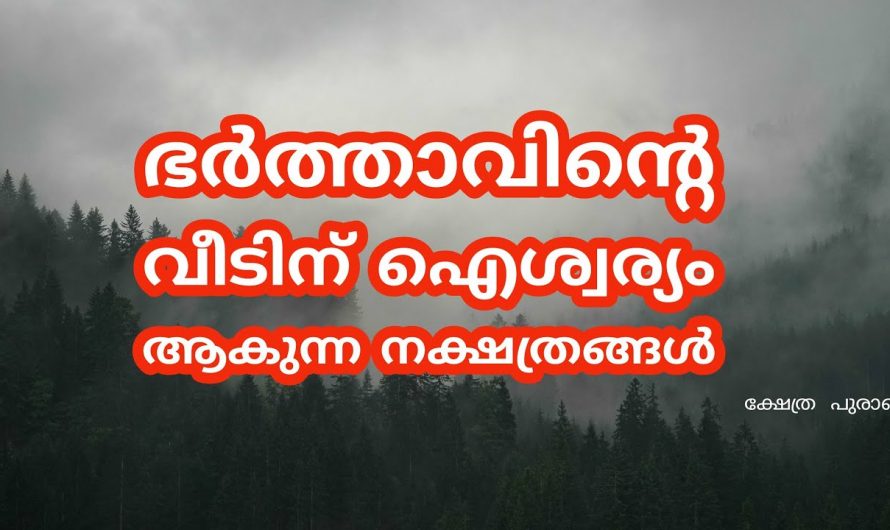 വിവാഹത്തിനുശേഷം നല്ല കാലം പിറക്കാൻ പോകുന്ന ചില നക്ഷത്രക്കാർ എന്നാൽ ഈ സ്ത്രീകൾ അറിഞ്ഞിരിക്കേണ്ട ചില കാര്യങ്ങളും