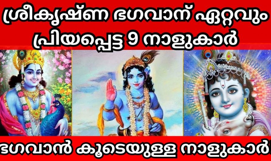 നിങ്ങളുടെ നക്ഷത്രം ഈ പറയുന്നവയാണോ എന്നാൽ നിങ്ങൾക്ക് ശ്രീകൃഷ്ണ  ഭഗവാൻ നിങ്ങൾക്ക് തരുന്ന വരങ്ങൾ വലുതായിരിക്കും