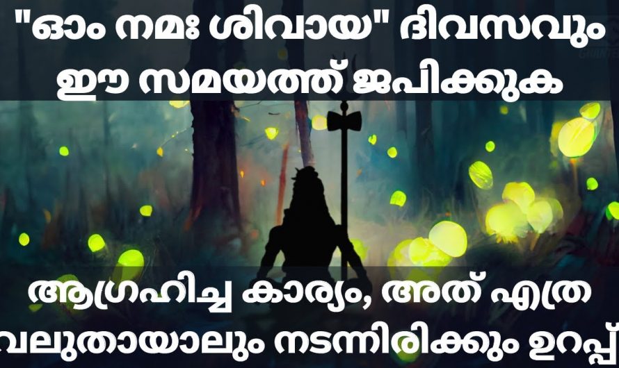 നിങ്ങളുടെ ജീവിതത്തിലെ വലിയ മാറ്റങ്ങൾ വരുത്താൻ ഈ മന്ത്രജപം മാത്രം ജപിച്ചാൽ മതി വലിയ അത്ഭുതങ്ങൾ തന്നെ നടക്കും