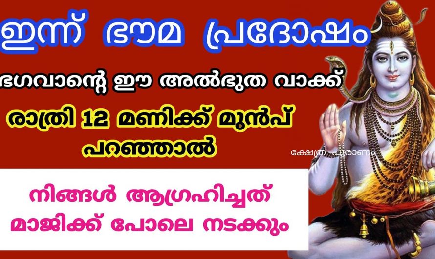 ജീവിതത്തിൽ നിങ്ങൾക്ക് വലിയ പ്രതിസന്ധിഘട്ടങ്ങൾ ആണെങ്കിൽ പ്രദോഷ ദിവസം നിങ്ങൾ ഇങ്ങനെ പ്രാർത്ഥിക്കൂ