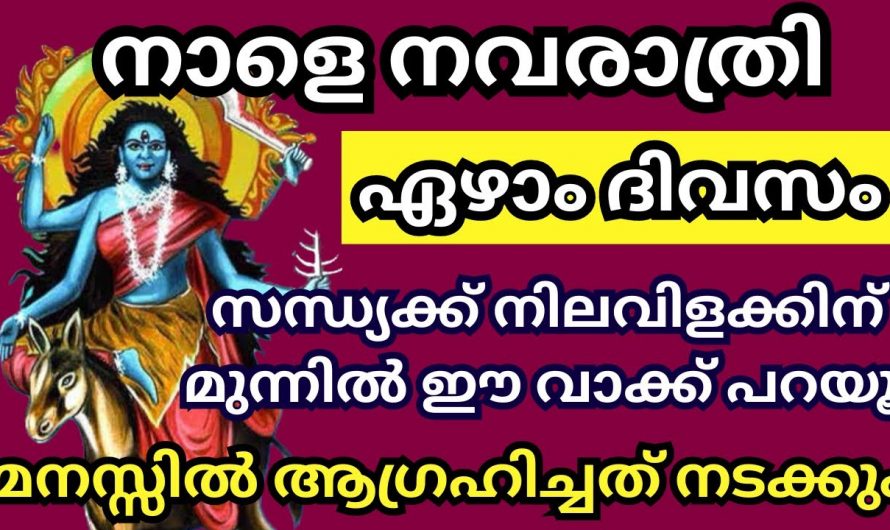 നിങ്ങളുടെ ജീവിതത്തിലെ സർവ്വ ഐശ്വര്യങ്ങൾക്കും നവരാത്രിയിൽ ദേവിയുടെ ഈ ഒരു ഭാവത്തെ പ്രാർത്ഥിക്കൂ