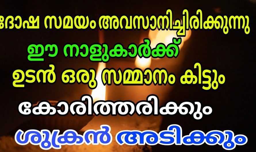 ഇനി കഷ്ടതകളെല്ലാം മറന്നേക്കു. അപ്രതീക്ഷിത ധന ലാഭമാണ് ഉണ്ടാകാൻ പോകുന്നത്.