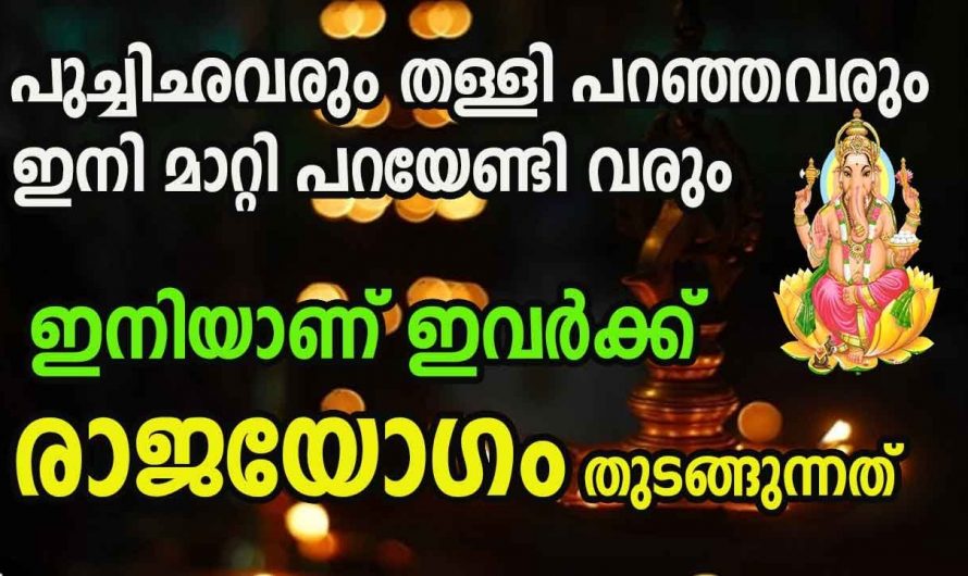 ഈ നക്ഷത്രക്കാർക്ക് ഇനി നല്ല കാലം പുച്ഛിച്ച് തള്ളിയവർ വരെ അത്ഭുതപ്പെട്ട് നിൽക്കും