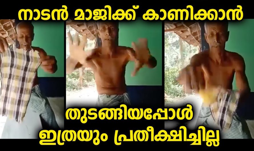 നിങ്ങൾ മാജിക് ഇഷ്ടപ്പെടുന്നവരാണ് എന്നാൽ ഈ അപ്പൂപ്പന്റെ ഈ ഒരു മാജിക് ഞെട്ടിക്കും