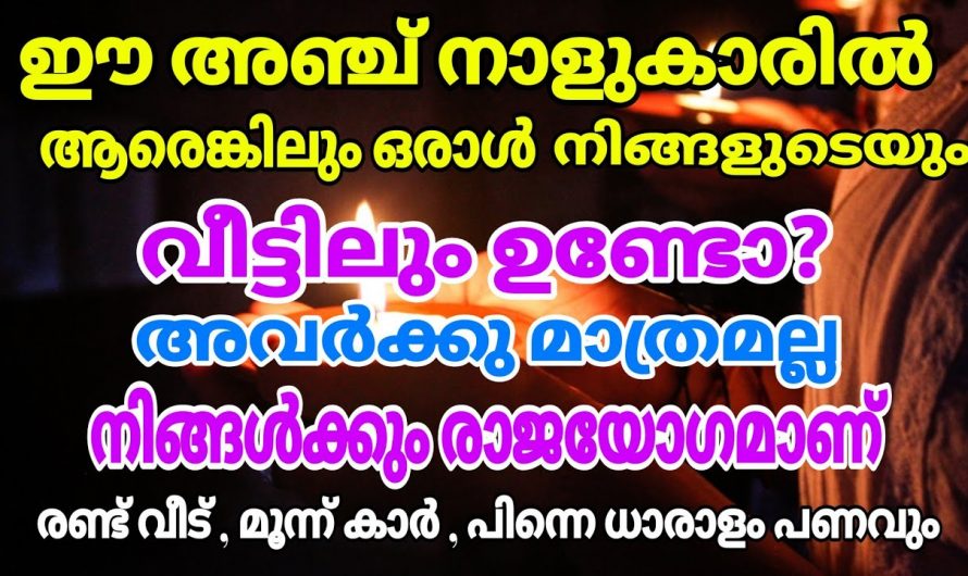 ഈ പറയാൻ പോകുന്ന നക്ഷത്രക്കാർ നിങ്ങൾ ആണെങ്കിൽ നിങ്ങളുടെ ജീവിതത്തിൽ വലിയ നേട്ടങ്ങൾ വരാൻ പോകുന്നു