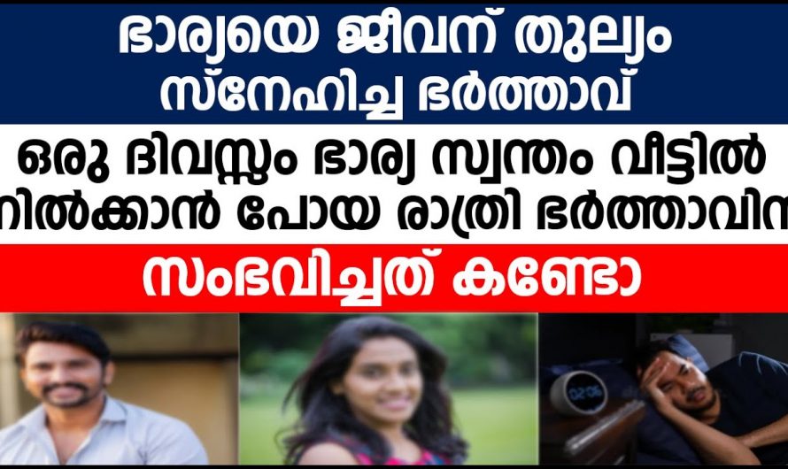 സ്വന്തം ഭാര്യക്ക് സ്നേഹം കൊടുക്കാത്ത ഭർത്താവിന് സംഭവിച്ചത് കണ്ടോ