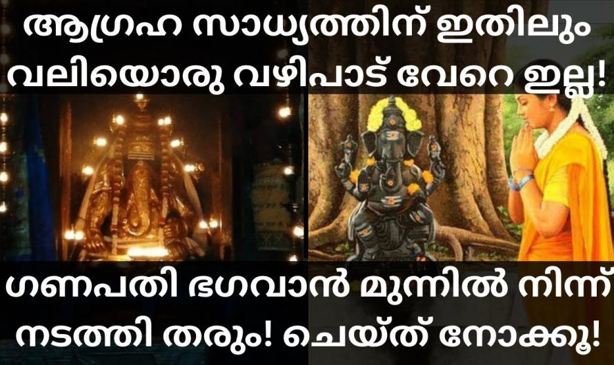 നിങ്ങളുടെ ജീവിതത്തിലെ വലിയ ആഗ്രഹങ്ങൾ ഒക്കെ സാധിച്ചു കിട്ടണമെങ്കിൽ ഇത് മാത്രം ചെയ്താൽ മതി