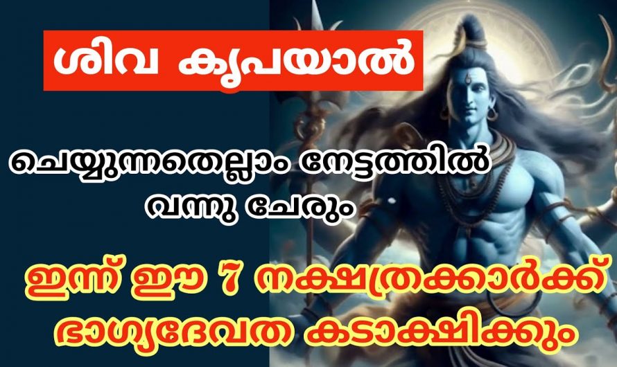 ശിവഭഗവാന്റെ അനുഗ്രഹം ഉള്ള ചില നക്ഷത്രക്കാർ ഇവരാണ് ഈ നക്ഷത്രക്കാരുടെ ജീവിതത്തിൽ നടക്കാൻ പോകുന്നത് ഇങ്ങനെയൊക്കെ