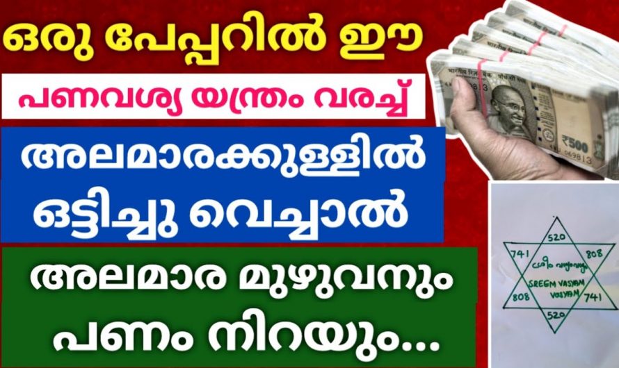 പണത്തെ നിങ്ങളുടെ വീട്ടിലേക്ക് ആകർഷിക്കണമെങ്കിൽ ഇങ്ങനെയൊന്ന് ചെയ്തു നോക്കൂ