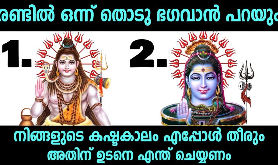 നിങ്ങളുടെ കഷ്ടകാലം തീരുമോ ഇല്ലയോ എന്ന് ഇപ്പോൾ അറിയാം. ഇതിൽ ഒന്ന് തിരഞ്ഞെടുക്കുക.