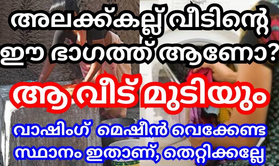 വീട്ടിൽ അലക്ക് കല്ല് ഇവിടെയാണോ ഇരിക്കുന്നത് എങ്കിൽ ദാരിദ്ര്യം വിട്ടൊഴിയില്ല ഉടനെ മാറ്റൂ.