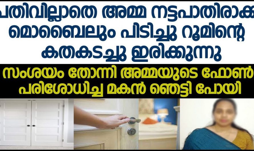 പതിവില്ലാതെ ഫോൺ എടുത്ത് മുറി അടച്ചിരിക്കുന്ന അമ്മ. സംശയം തോന്നി മൊബൈൽ നോക്കിയ മകൻ ഞെട്ടി.