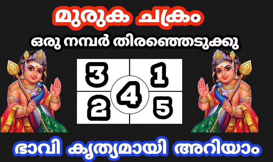 ഇതിലെ ഒരു നമ്പർ തിരഞ്ഞെടുക്കൂ. ഭഗവാൻ നിങ്ങൾക്ക് നൽകുന്ന സൗഭാഗ്യങ്ങൾ ഇതൊക്കെയാണ്.